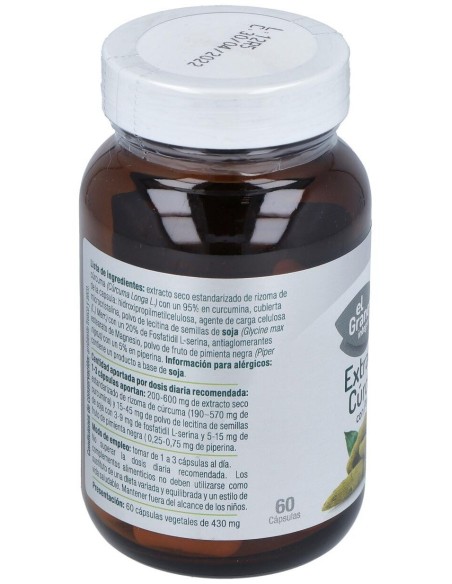 Extracto Curcuma Y Pimienta 60Cap. de El Granero