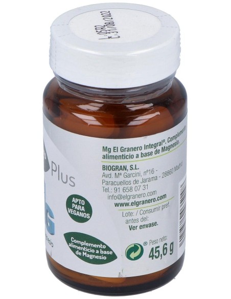 Mg 500 (Citrato De Magnesio) 60Comp. de El Granero