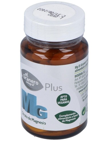 Mg 500 (Citrato De Magnesio) 60Comp. de El Granero
