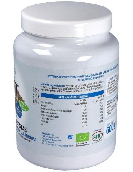 Sprt Deportistas Superalimento Bio 600Gr. de El Granero