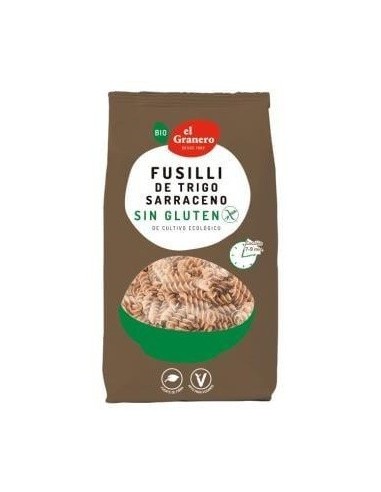 Fusilli De Trigo Sarraceno Sin Gluten Bio, 500 G de El Granero Integral