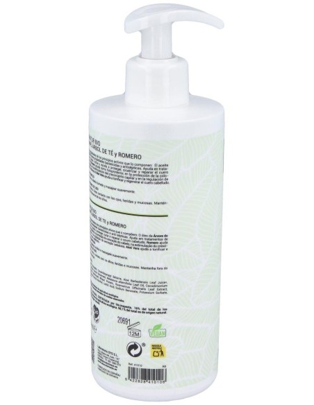 Champu Arbol Del Te Y Romero 450Ml. Bio de Labnatur Bio