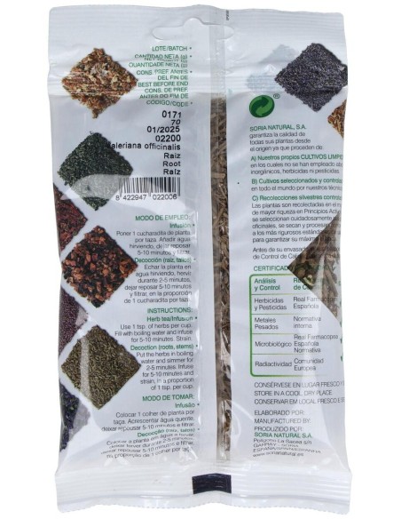 Valeriana Bolsa 70Gr. de Soria Natural