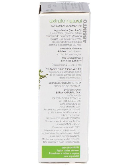 Ext. Artemisa Xxi 50Ml. S/Al de Soria Natural