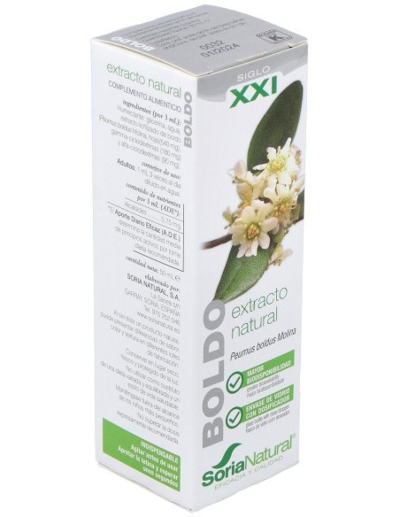 Ext. Boldo Xxi 50Ml. S/Al de Soria Natural