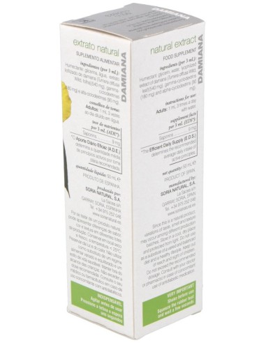 Ext. Damiana Xxi 50Ml. S/Al de Soria Natural