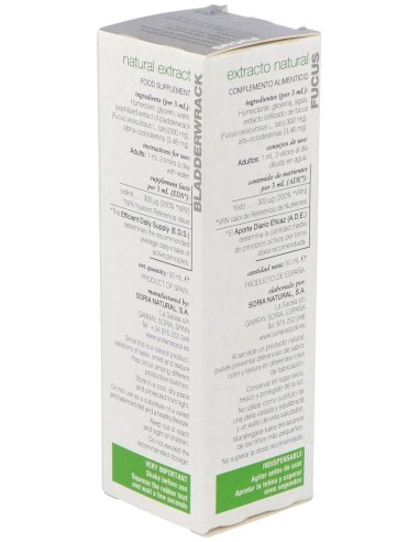 Ext. Fucus Xxi 50Ml. S/Al de Soria Natural
