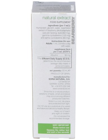 Ext. Gayuba Xxi 50Ml. S/Al de Soria Natural