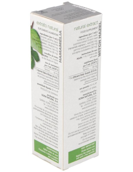 Ext. Hamamelis Xxi 50Ml. S/Al de Soria Natural