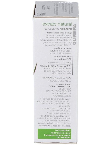 Ext. Olivo Xxi 50Ml. S/Al de Soria Natural
