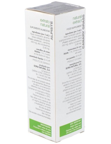 Ext. Alpiste Xxi 50Ml. S/Al de Soria Natural