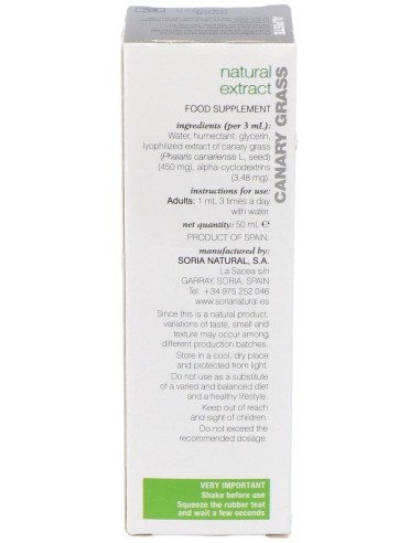 Ext. Alpiste Xxi 50Ml. S/Al de Soria Natural