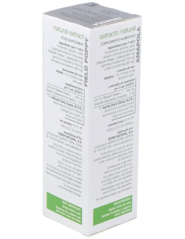 Ext. Amapola Xxi 50Ml. S/Al de Soria Natural