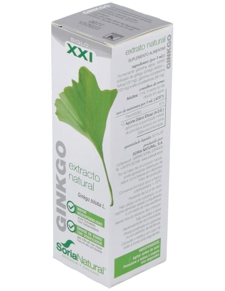 Ext. Ginkgo Biloba Xxi 50Ml. S/Al de Soria Natural