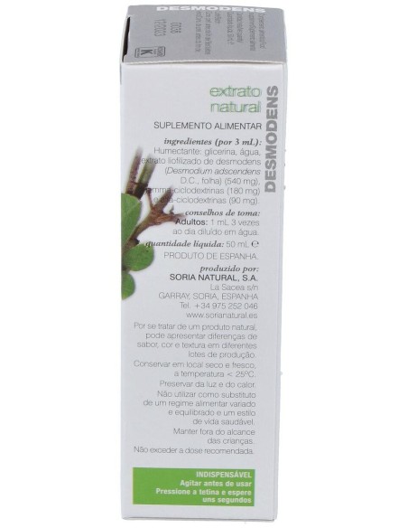 Ext. Desmodens Xxi 50Ml. S/Al de Soria Natural