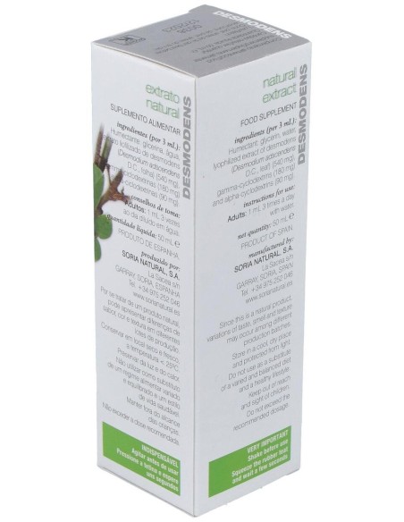 Ext. Desmodens Xxi 50Ml. S/Al de Soria Natural