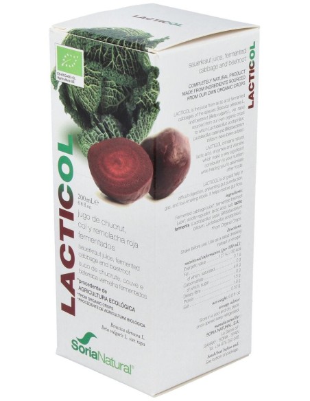 Lacticol Ecologico Jugo De Chucrut 200Ml de Soria Natural
