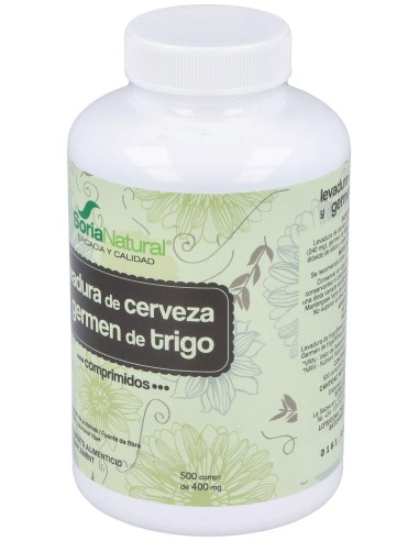 Germen De Trigo Y Levadura De Cerveza 500Comp. de Soria Natural