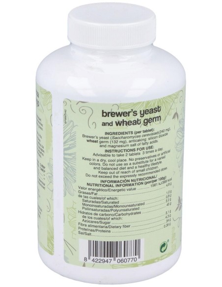 Germen De Trigo Y Levadura De Cerveza 500Comp. de Soria Natural