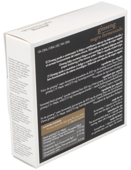Ginseng Negro Fermentado 24Cap. de Soria Natural