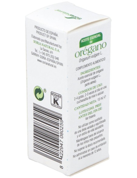 Esencia Oregano 15Cc. de Soria Natural