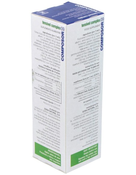 Composor 09 Tensivel Complex Xxi 50Ml. de Soria Natural