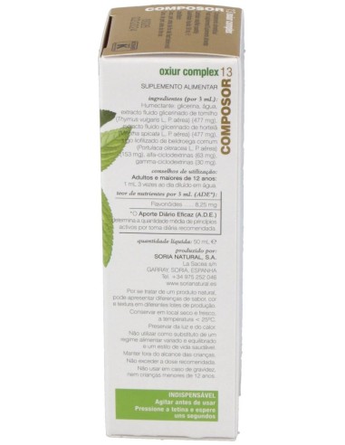 Composor 13 Oxiur Complex-Lombrisor Xxi 50Ml. de Soria Natural
