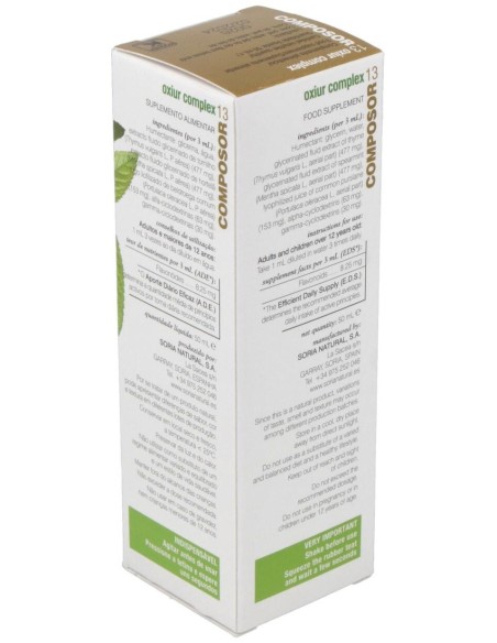 Composor 13 Oxiur Complex-Lombrisor Xxi 50Ml. de Soria Natural