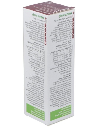 Composor 41 Gincox Complex Xxi 50Ml. de Soria Natural