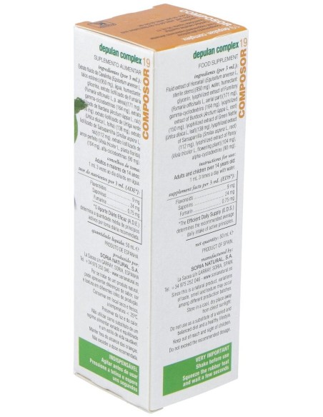 Composor 19 Depulan Complex Xxi 50Ml. de Soria Natural