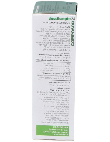 Composor 24 Diuracin Complex Xxi 50Ml. de Soria Natural