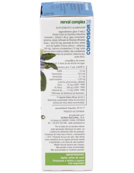 Composor 28 Nerval Complex Xxi 50Ml. de Soria Natural
