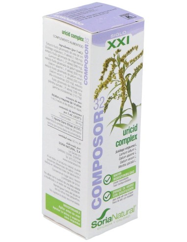 Composor 32 Uricid Complex Xxi 50Ml. de Soria Natural