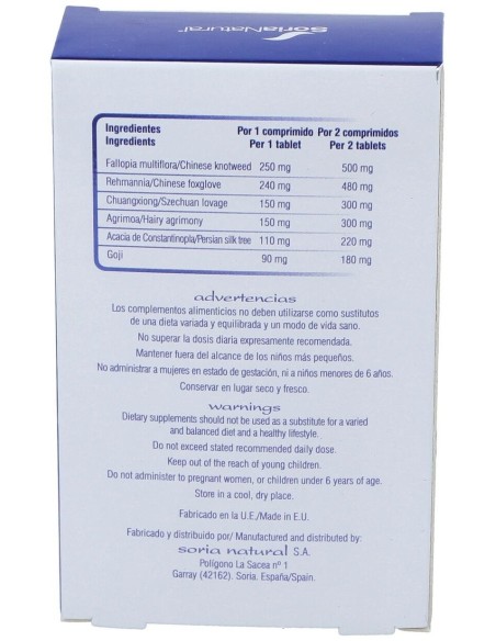 Chinasor 07 Yang Xue An Shen Wan 30Comp. de Soria Natural