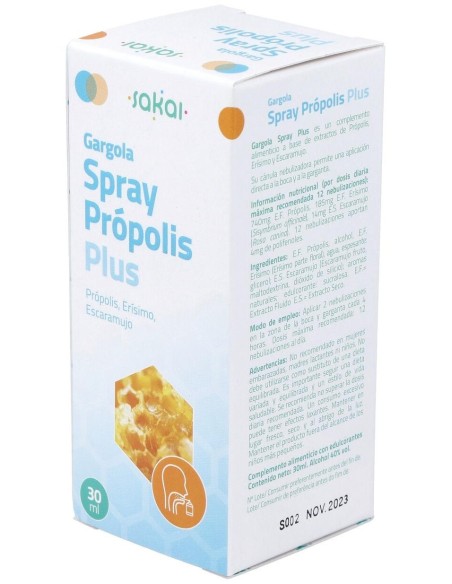 Gargola Spray Plus Propolis 30Ml. de Sakai