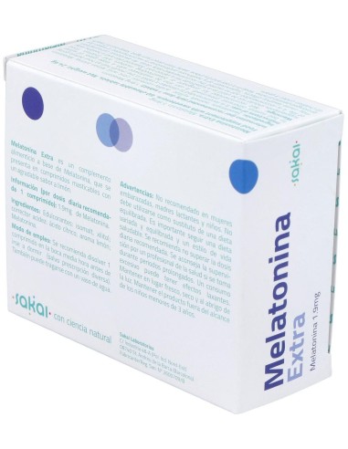 Melatonina Extra Masticable 60Comp. de Sakai