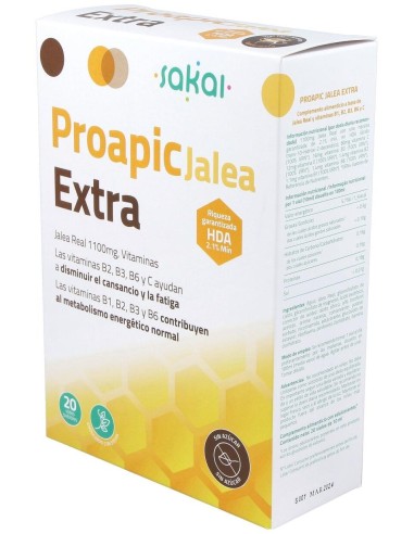 Proapic Jalea Real Extra 20Amp. de Sakai