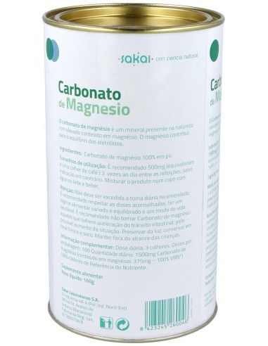 Carbonato De Magnesio 160Gr. de Sakai