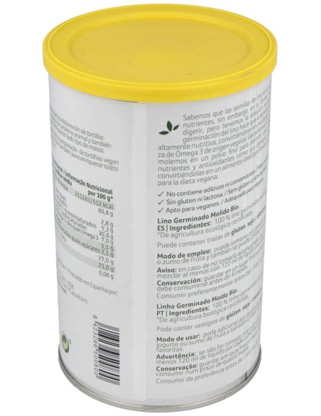 Semillas De Lino Germinado Molido 500Gr. de Granovita