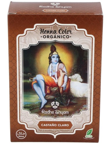 Henna Polvo Castaño Claro 100Gr. de Radhe Shyam