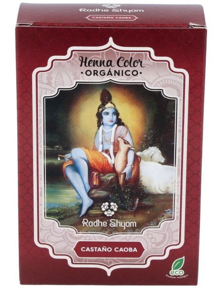 Henna Polvo Castaño Caoba 100Gr. de Radhe Shyam