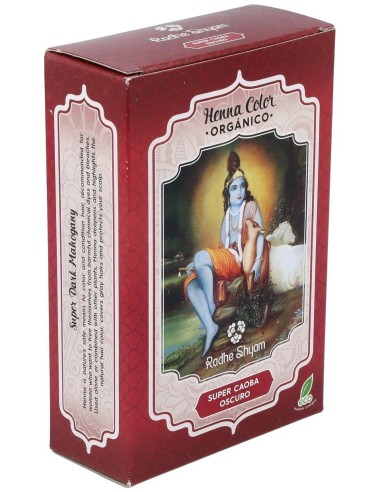Henna Polvo Super Caoba Oscuro 100Gr. de Radhe Shyam