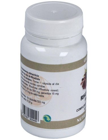 Rhodiola 500Mg. 60Cap. de Ortocel Nutri-Therapy