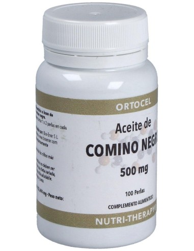 Aceite De Comino Negro 500Mg. 100Perlas de Ortocel Nutri-Therapy