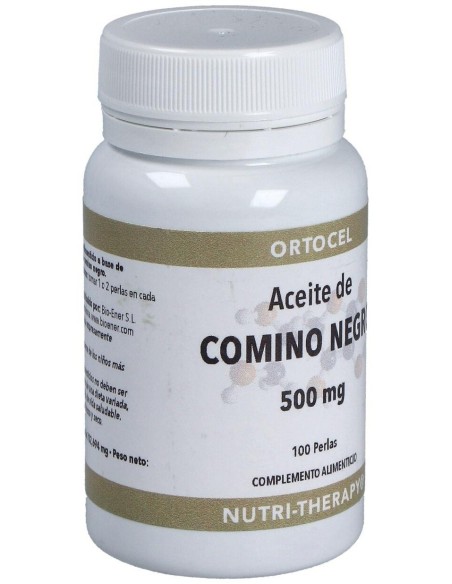 Aceite De Comino Negro 500Mg. 100Perlas de Ortocel Nutri-Therapy