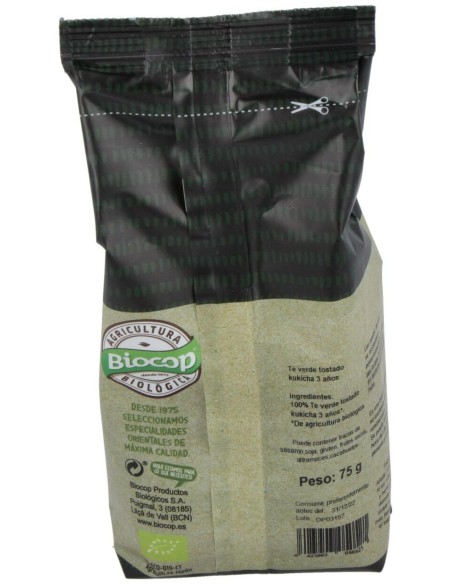 Te Verde Kukicha 3 Años Tostado 75Gr. Bio de Biocop
