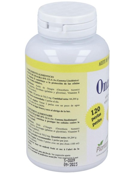 Onagrapol (Aceite De Onagra) 500Mg. 120Perlas de Plantapol
