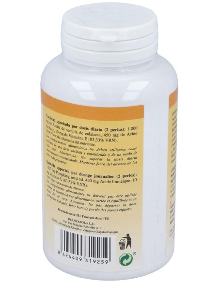 Cucurpol (Aceite de Calabaza) 100 Perlas de 705 Mg de Plantapol