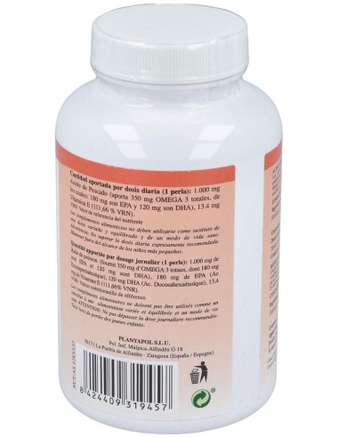 Omegapol (Aceite De Pescado) 1000Mg. 120Perlas de Plantapol