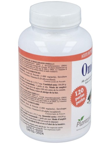 Omegapol (Aceite De Pescado) 1000Mg. 120Perlas de Plantapol